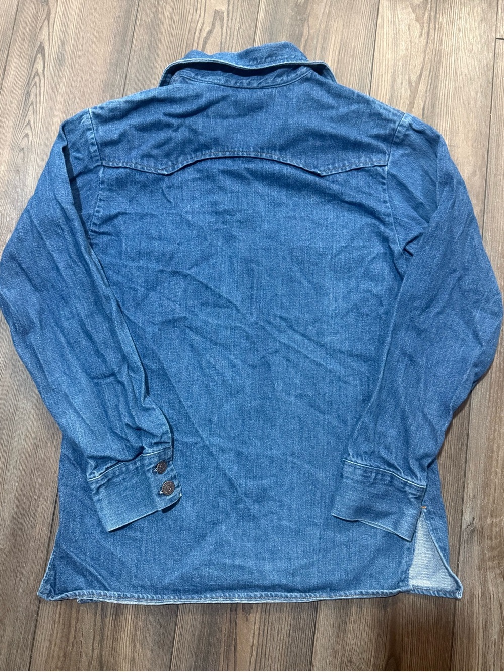 Vintage Levis Orange Tab Denim Western Shirt Made In USA Medium - Picture 4 of 5
